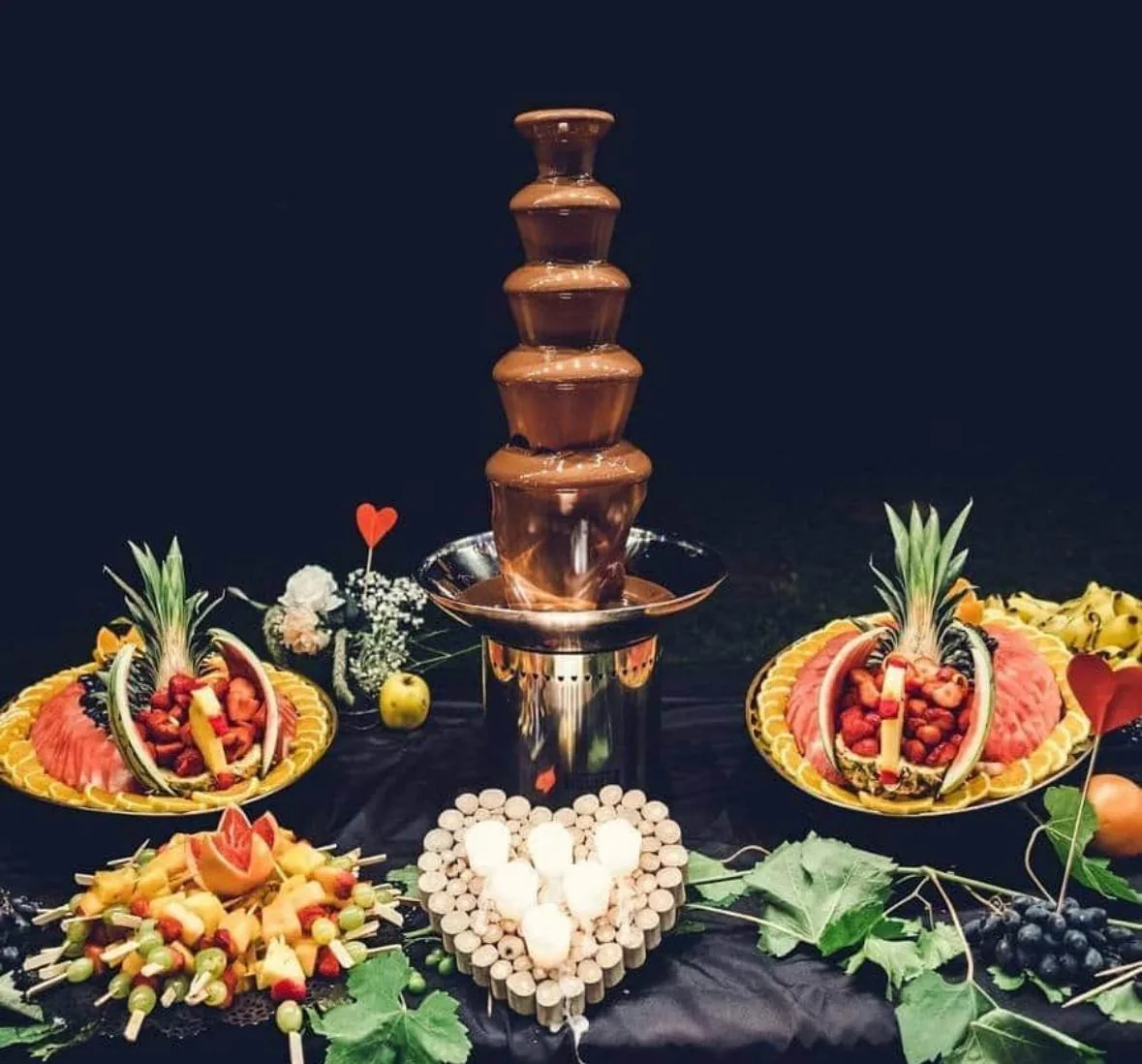 Buffet et décoration florale
