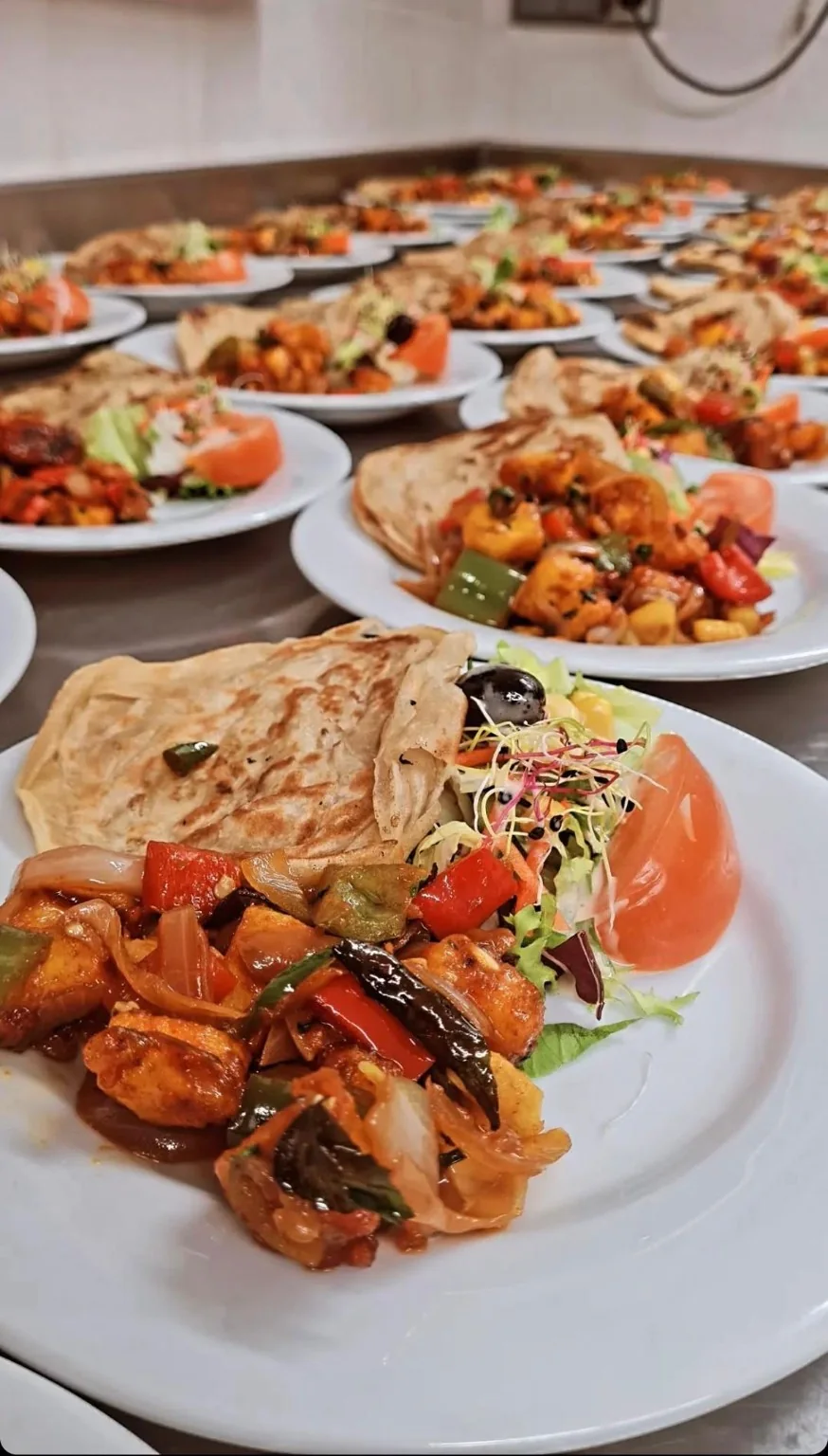 Plats préparés par Traiteur Kalyani pour une réception